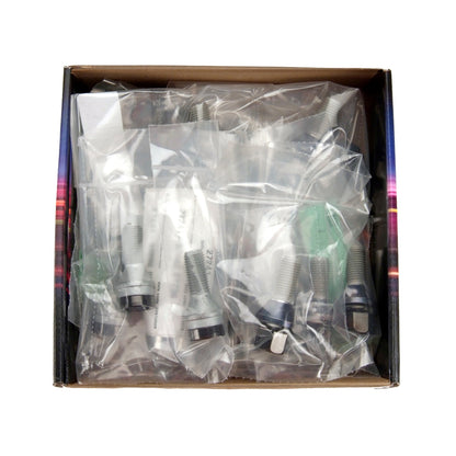 McGard 5 Lug Hex Install Kit w/Locks (Cone Seat Bolt) M12X1.5 / 17mm Hex / 25.5mm Shank L. - Black