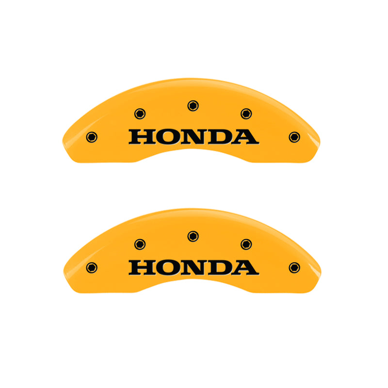 MGP 4 Caliper Covers Engraved Front & Rear MGP Yellow Finish Black Characters 2007 Saturn Sky