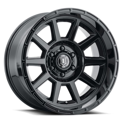 ICON Recoil 20x10 6x5.5 -24mm Offset 4.5in BS Gloss Black Wheel