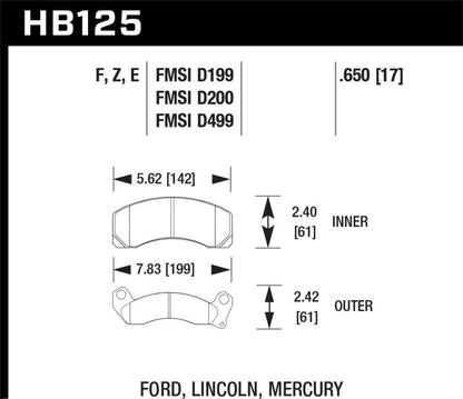 Hawk Performance Ceramic Street Brake Pads