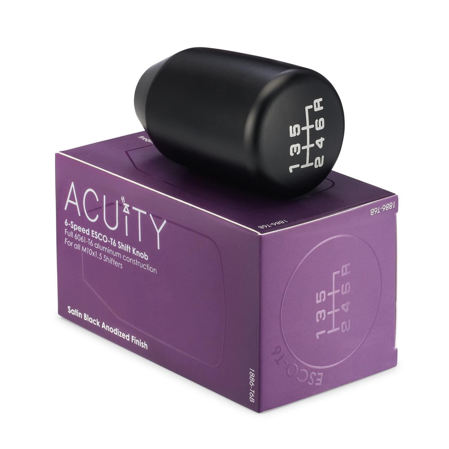 Acuity - ESCO-T6 Shift Knob in Satin Black Finish (M10X1.5)