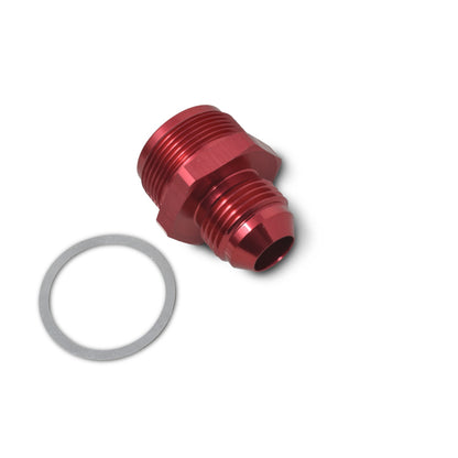 Russell Performance 1in-20 x 6 AN Male Flare Adapter (66-89 Edelbrock Q-Jets/75-89 Stock Q-Jets)