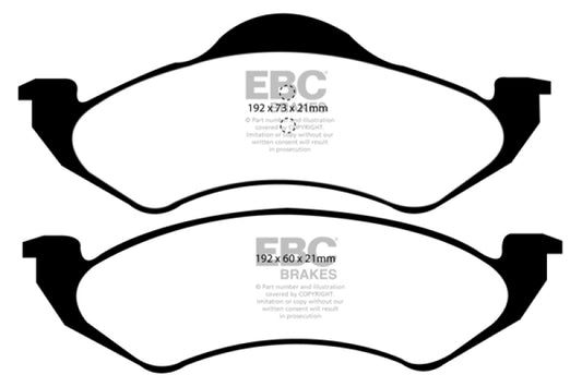 EBC 99 Dodge Dakota 2WD 2.5 Yellowstuff Front Brake Pads