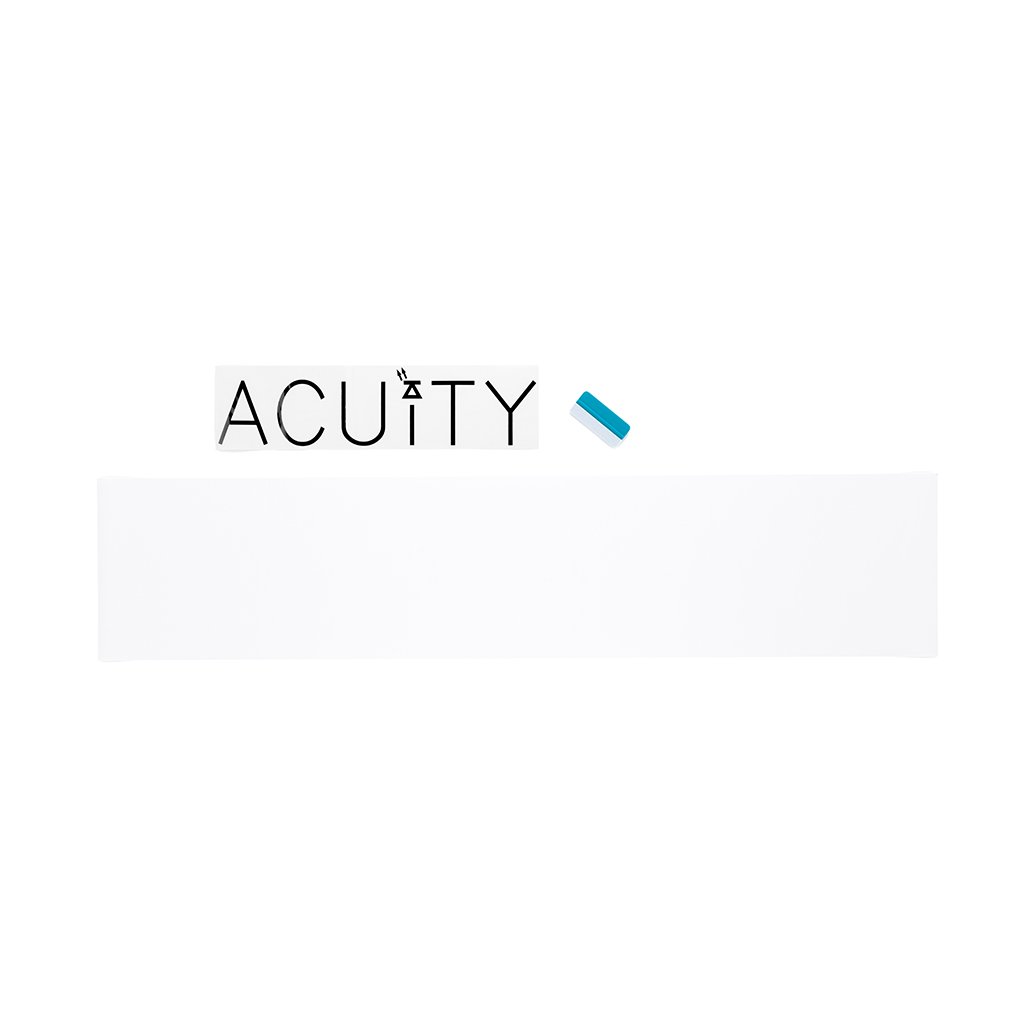 Acuity - Matte White Windshield Banner