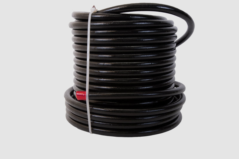 Aeromotive PTFE SS Braided Fuel Hose - Black Jacketed - AN-08 x 8ft