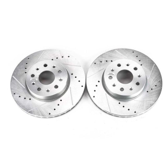 Power Stop 16-19 Cadillac CT6 Front Evolution Drilled & Slotted Rotors - Pair