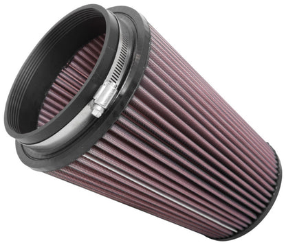 K&N Universal Clamp-On Air Filter 5in FLG / 6-1/2in B / 4-3/8in T / 8-3/4in H