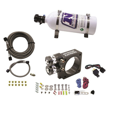 Nitrous Express 86-93 Ford Mustang GT 5.0L (Pushrod) Nitrous Plate Kit w/5lb Bottle