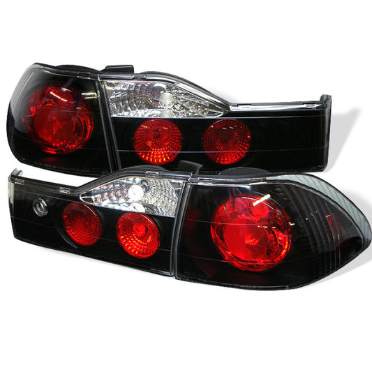 Spyder Honda Accord 01-02 4Dr Euro Style Tail Lights Black ALT-YD-HA01-4D-BK