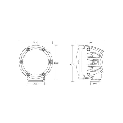 Rigid Industries 2022+ Toyota Tundra A-Pillar Light Kit (4in 360-Series)