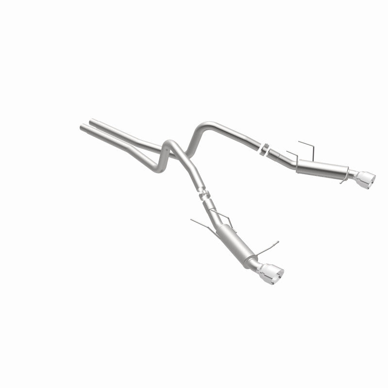 Magnaflow 2014 Ford Mustang V6 3.7L Comp Series Dual Split Rear Polished Stainless C/B Perf Exhaust