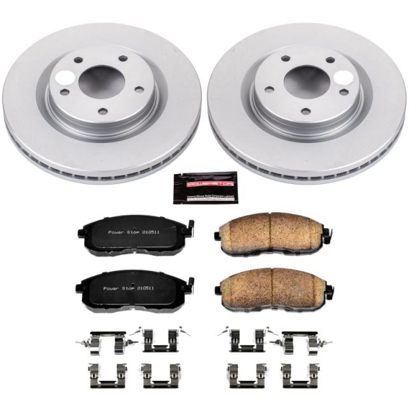 Power Stop 11-17 Nissan Juke Front Z17 Evolution Geomet Coated Brake Kit