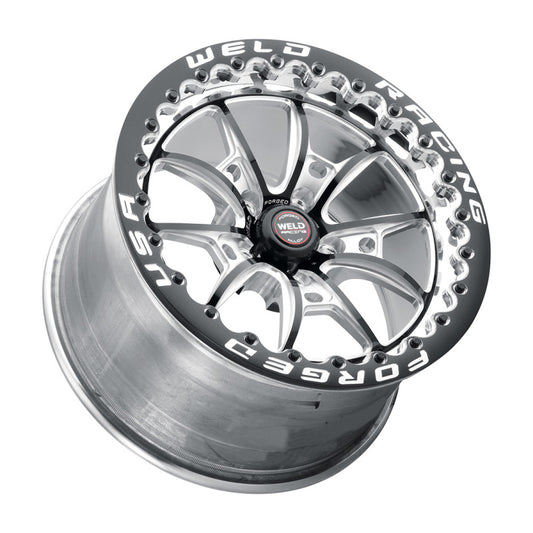 Weld S80 17x10 / 5x4.5 BP / 8.0in. BS (64mm Offset) Black Wheel 3.18 ID (Low Pad) - Single Beadlock