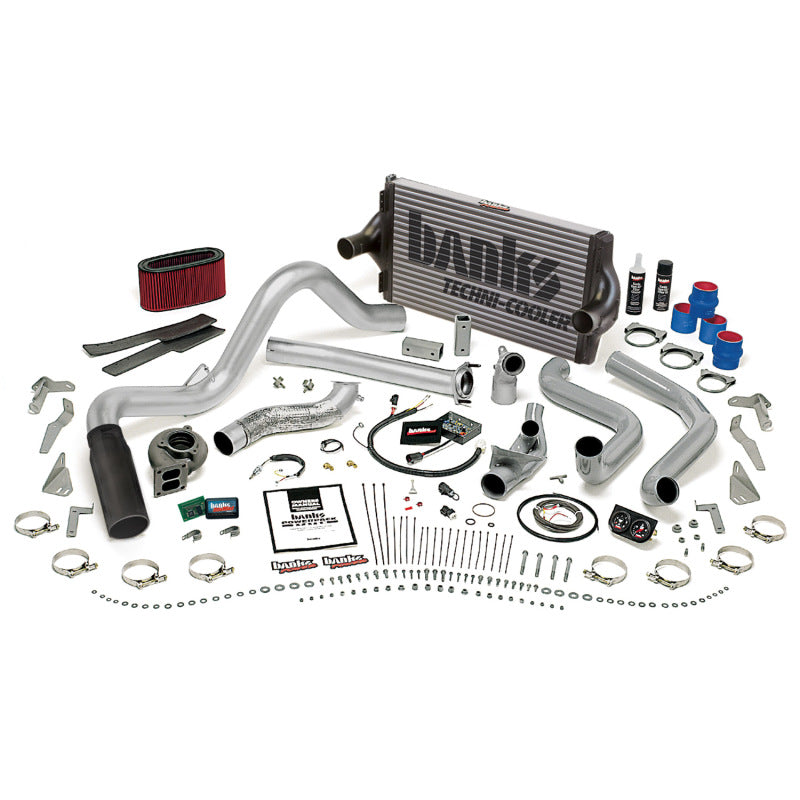 Banks Power 95.5-97 Ford 7.3L Auto PowerPack System - SS Single Exhaust w/ Black Tip