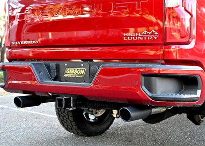 Gibson 2021+ Ford Bronco 4-DR 2.7L 4WD 2.5in Black Elite Cat-Back Dual Split Exhaust - Stainless