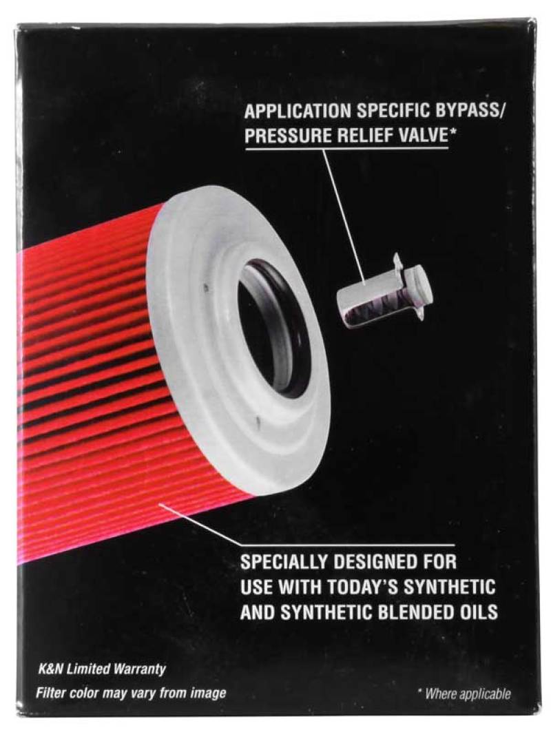 K&N Can/AM Spyder RT 998/ Buell 1125R -2.2219in OD x 0.969in ID x 3.813in H Oil Filter