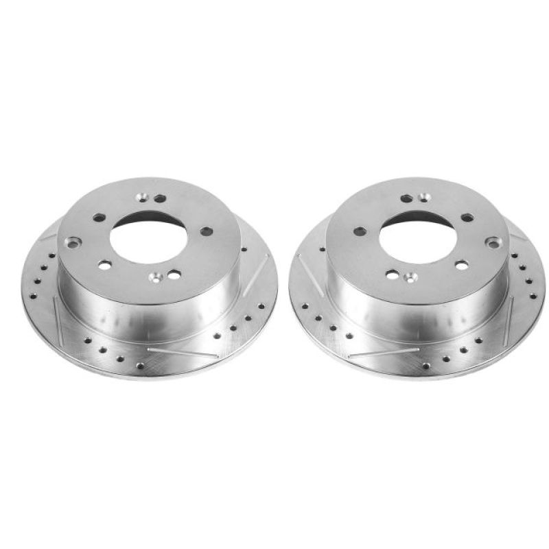 Power Stop 10-13 Kia Forte Rear Evolution Drilled & Slotted Rotors - Pair