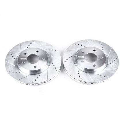 Power Stop 05-08 Chevrolet Cobalt Front Evolution Drilled & Slotted Rotors - Pair