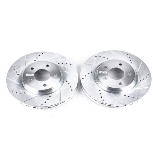 Power Stop 05-08 Chevrolet Cobalt Front Evolution Drilled & Slotted Rotors - Pair