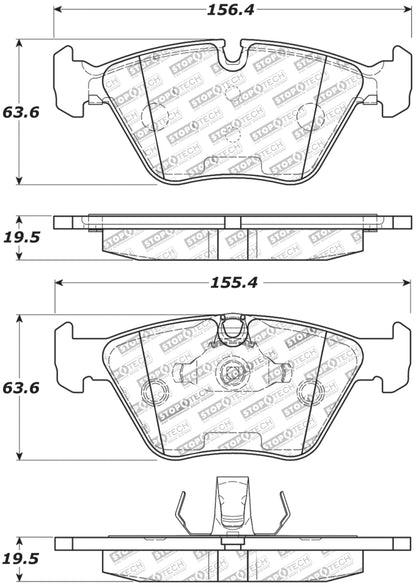 StopTech Performance 06-09 BMW M3/Z4 (E86/E89) Front Brake Pads