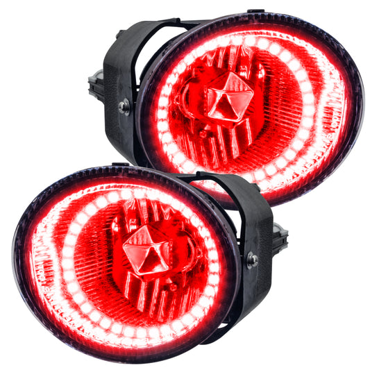 Oracle Lighting 01-02 Nissan Frontier Pre-Assembled LED Halo Fog Lights -Red