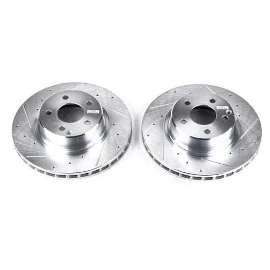 Power Stop 03-06 Mercedes-Benz CL500 Front Evolution Drilled & Slotted Rotors - Pair