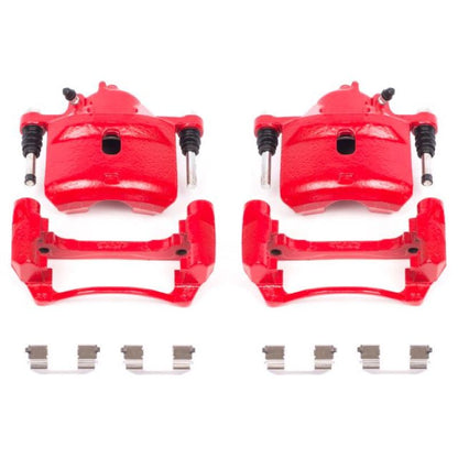 Power Stop 98-02 Honda Accord Front Red Calipers w/Brackets - Pair