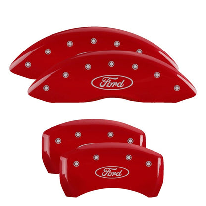 MGP 4 Caliper Covers Engraved Front & Rear ST Red finish silver ch