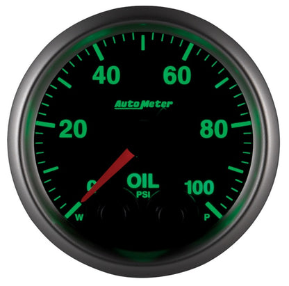 Autometer Elite 52mm Oil Pressure Peak and Warn Gauge w/ Electonic Control