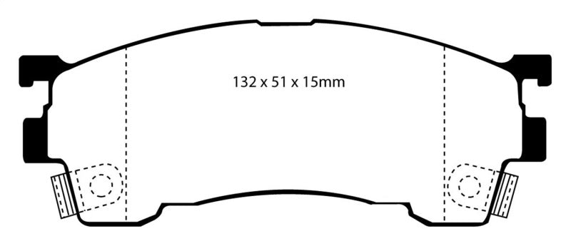 EBC 93-97 Ford Probe 2.0 16v Yellowstuff Front Brake Pads