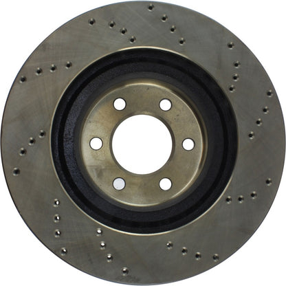 StopTech 92-02 Dodge Viper Drilled Front Right Cryo Rotor