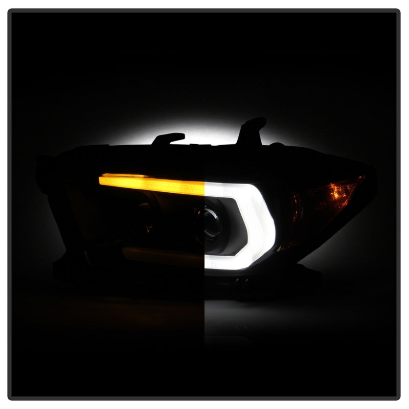 Spyder Toyota Tacoma 16-18 (TRD Model Only) Projector Headlights Black Smoke PRO-YD-TT16V1-SEQ-BSM