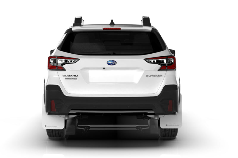 Rally Armor 20-25 Subaru Outback White UR Mud Flap w/Black Logo