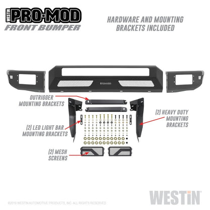 Westin 16-20 Toyota Tacoma Pro-Mod Front Bumper