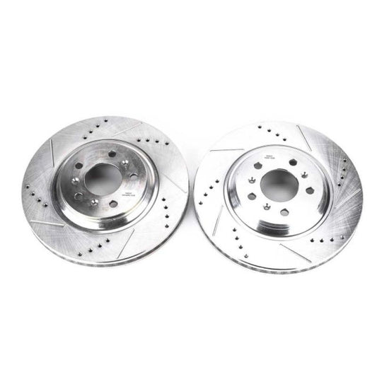 Power Stop 08-09 Buick Allure Front Evolution Drilled & Slotted Rotors - Pair