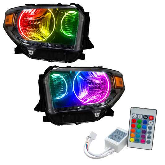 Oracle 14-17 Toyota Tundra SMD HL - Dual Halo Kit - ColorSHIFT w/ Simple Controller SEE WARRANTY
