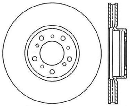 StopTech Power Slot BMW (E46) Front Left Cryo Slotted Rotor