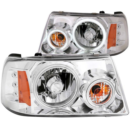 ANZO 2001-2011 Ford Ranger Projector Headlights w/ Halo Chrome (CCFL) 1 pc