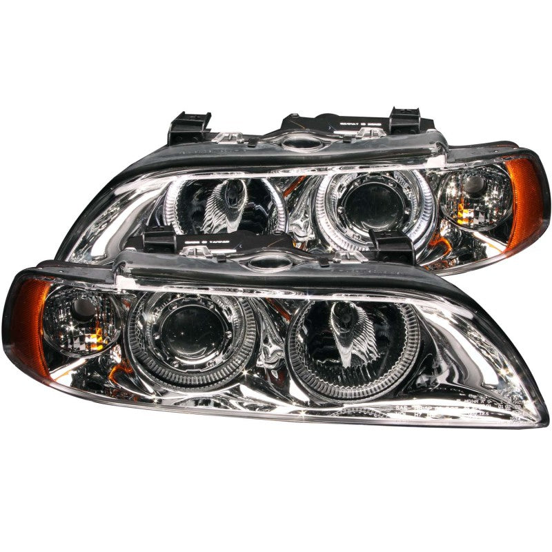 ANZO 1997-2001 BMW 5 Series Projector Headlights w/ Halo Chrome