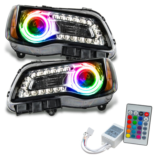 Oracle 11-14 Chrysler 300C SMD HL - Black - NON HID - ColorSHIFT w/ Simple Controller SEE WARRANTY