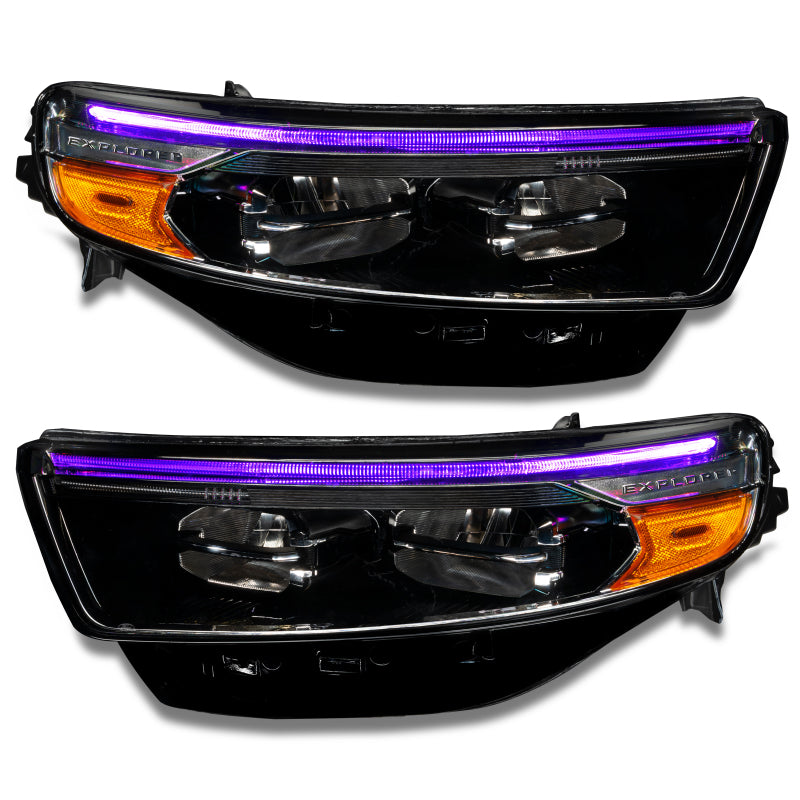 Oracle 20-22 Ford Explorer Dynamic RGB Headlight DRL Kit - ColorSHIFT - w/ RF Cntrl SEE WARRANTY