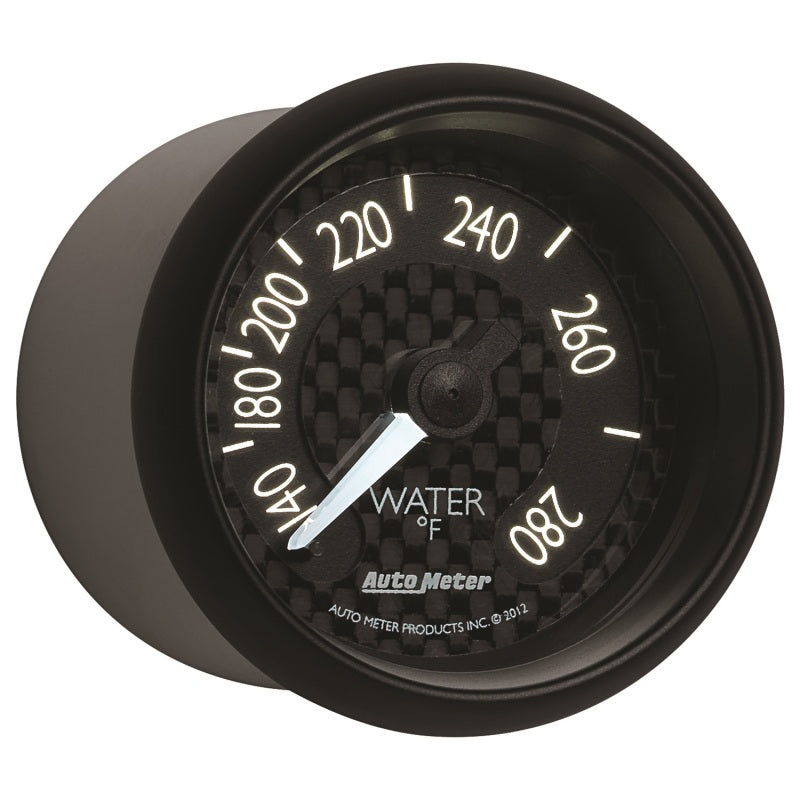 Autometer GT Series 52mm Mechanical 140-280 Deg F Water Temperature Gauge