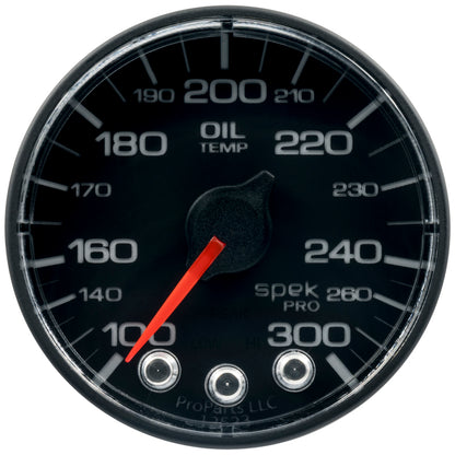 Autometer Spek-Pro 52.4mm 100-300 F Deg Digital Stepper Motor Oil Temp Gauge