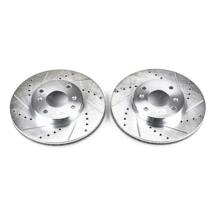 Power Stop 98-99 Acura CL Front Evolution Drilled & Slotted Rotors - Pair