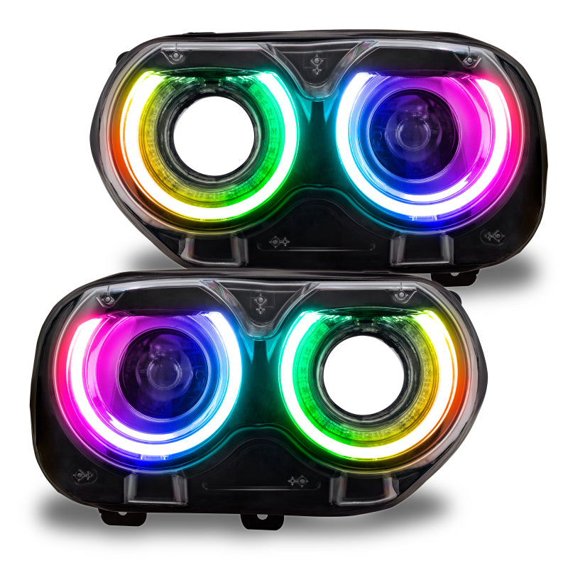 Oracle 15-21 Dodge Challenger RGB+W Headlight DRL Kit - ColorSHIFT w/ Simple Cntrl SEE WARRANTY