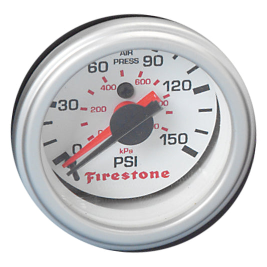 Firestone Replacement Pressure Gauge - White Face Dual GA Only (For PN 2241 / 2260) (WR17609201)