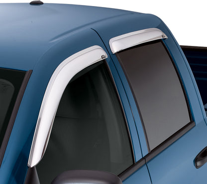 AVS 15-22 Ford Edge Ventvisor Front & Rear Window Deflectors 4pc - Chrome