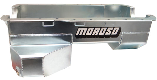 Moroso Ford 289-302 (w/Rear Sump) Road Race Baffled Wet Sump 7qt 7.5in Steel Oil Pan