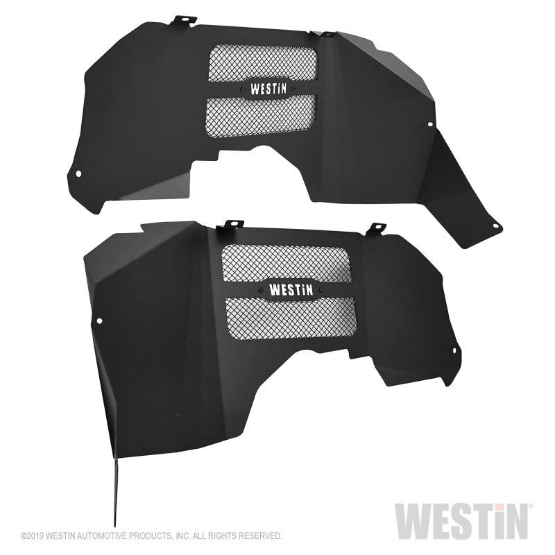 Westin 18-20 Jeep Wrangler JL Inner Fenders - Front - Textured Black