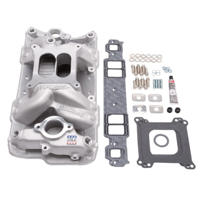 Edelbrock Manifold Installation Kit Performer RPM Air-Gap SBC 1957-1986 Natural Finish